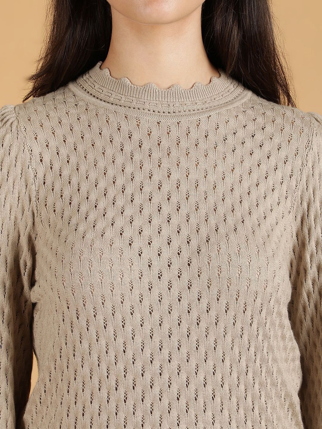 Kotty Women Round Neck Long Sleeves Pullover