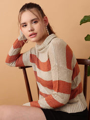 Kotty Women Striped Pullover Sweater