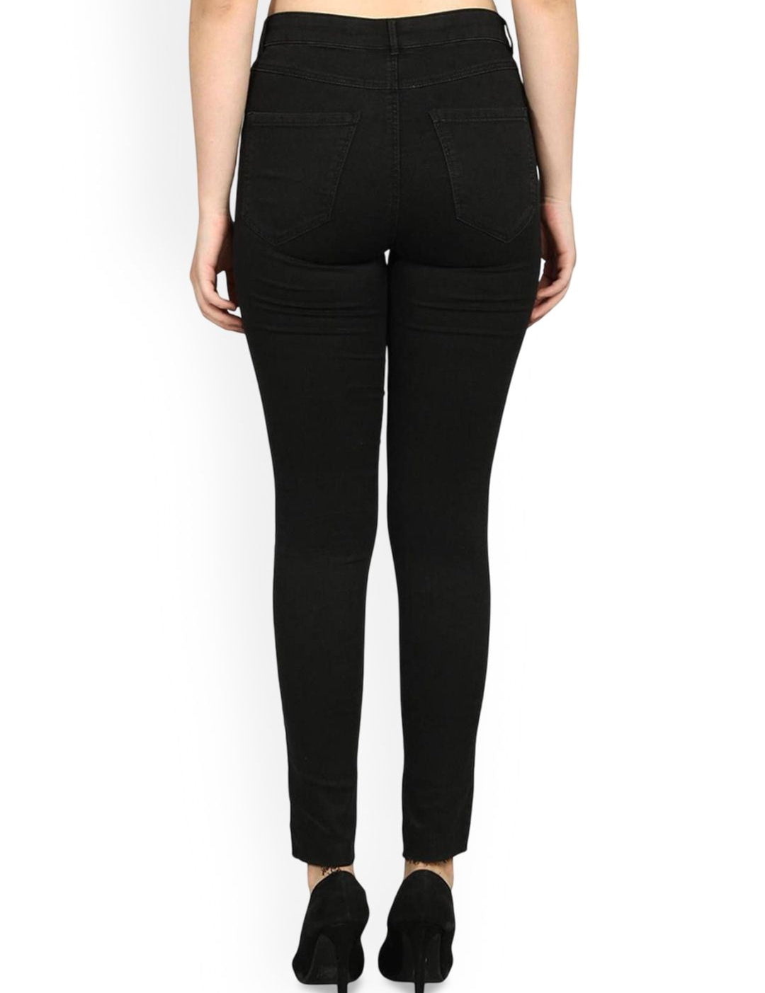 Kotty Women Skinny Fit High-Rise Stretchable Slash Knee Jeans