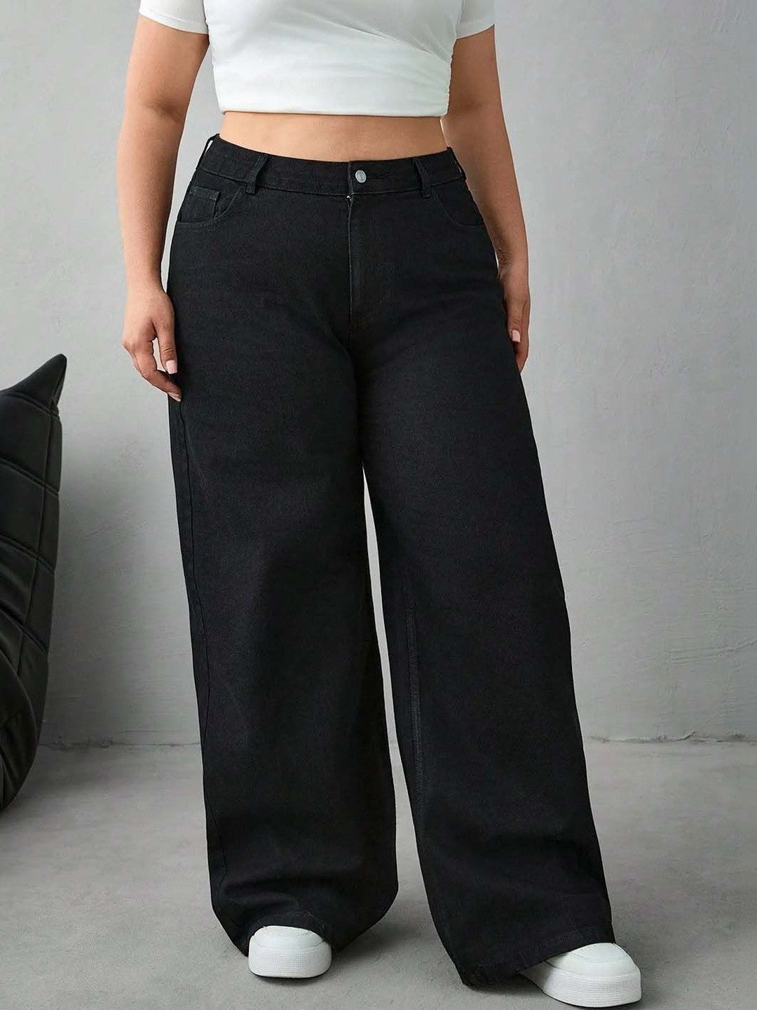 Kotty Women Trendy Wide Fit Fashion Jeans
