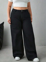 Kotty Women Trendy Wide Fit Fashion Jeans