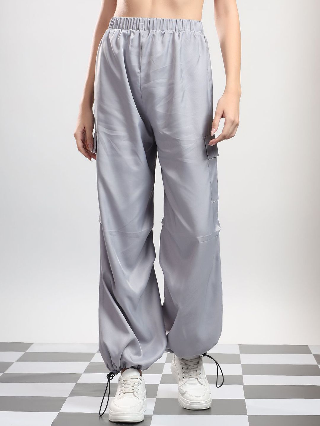 Kotty Women High-Rise Parachute Trousers