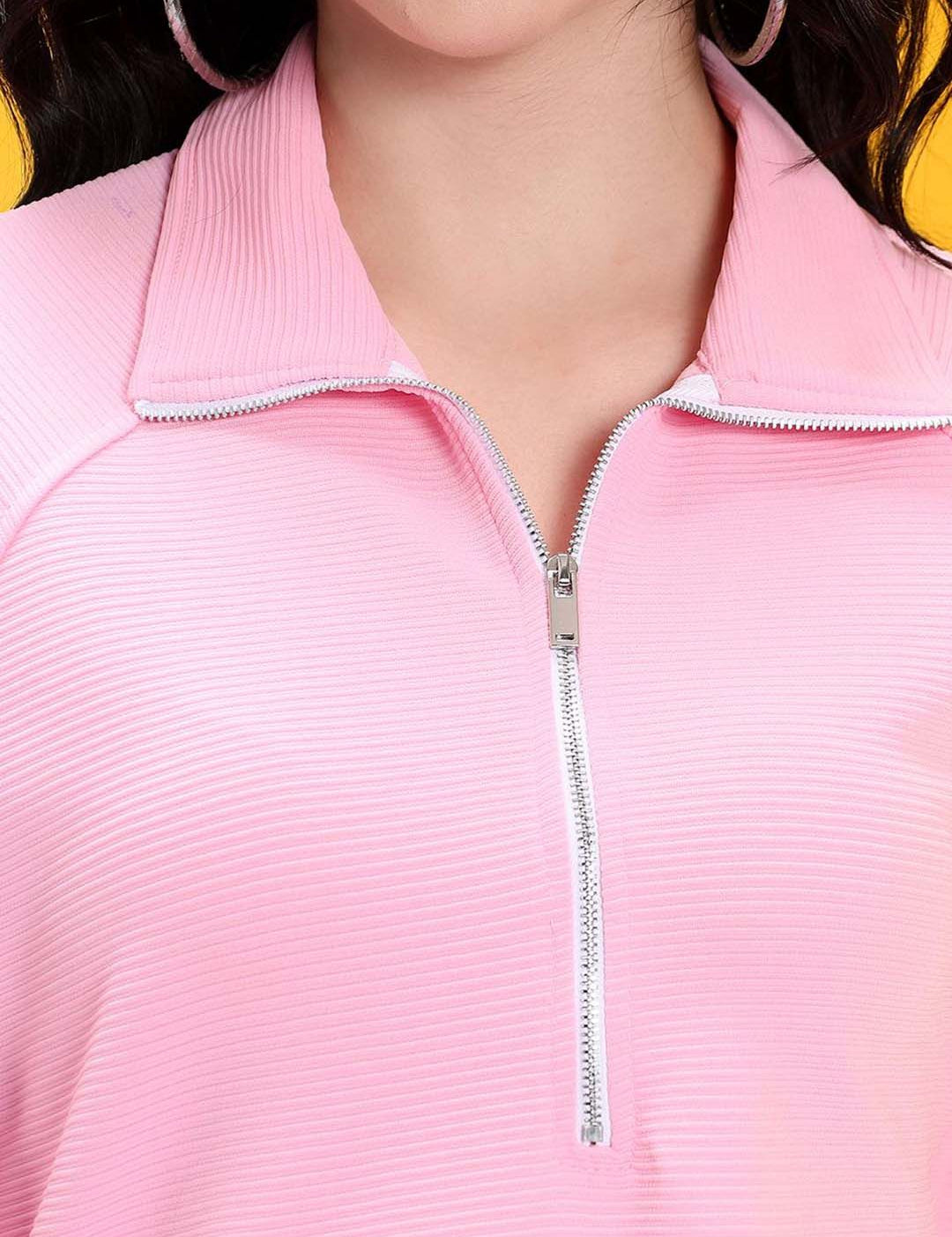 Kotty Women Cotton High Neck Sweatshirt