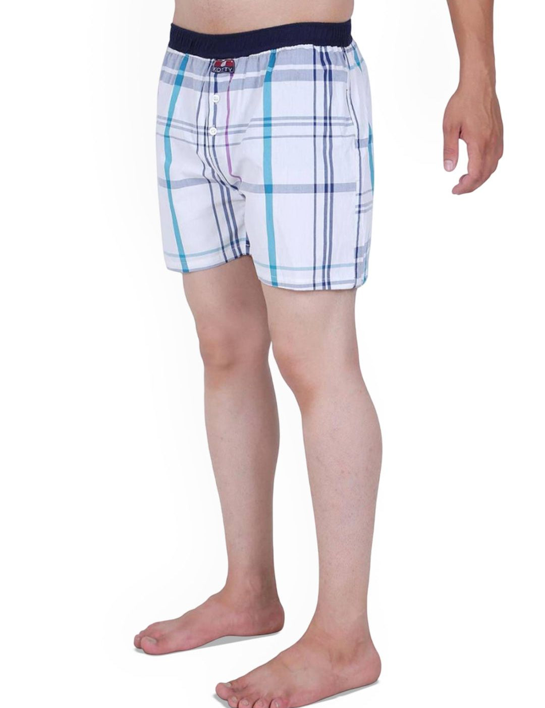Kotty Men Checked Mid-Rise Boxer KTTNEWBOXER24S