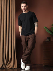 Kotty Men Relaxed Easy Wash Cargos Trousers