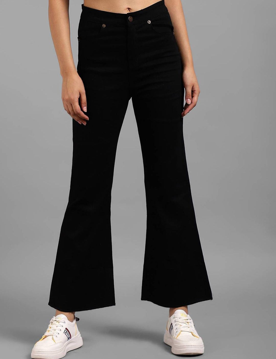 Kotty Women Mid-Rise Stretchable Flared Jeans 