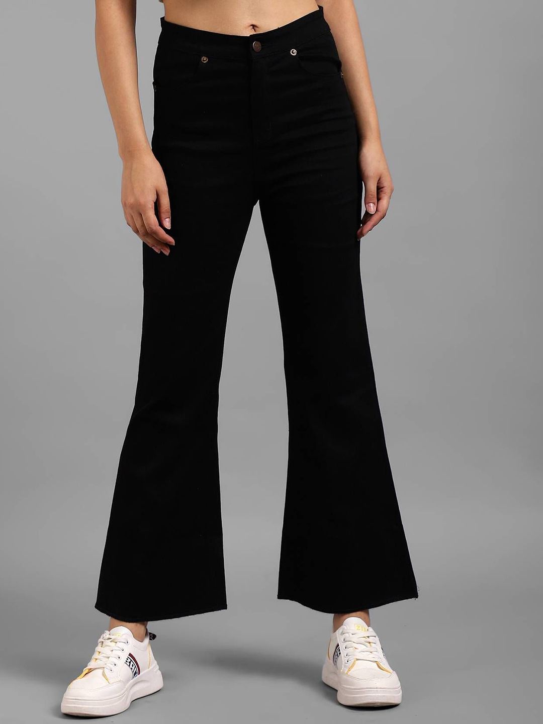 Kotty Women Mid-Rise Stretchable Flared Jeans 