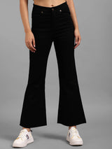 Kotty Women Mid-Rise Stretchable Flared Jeans