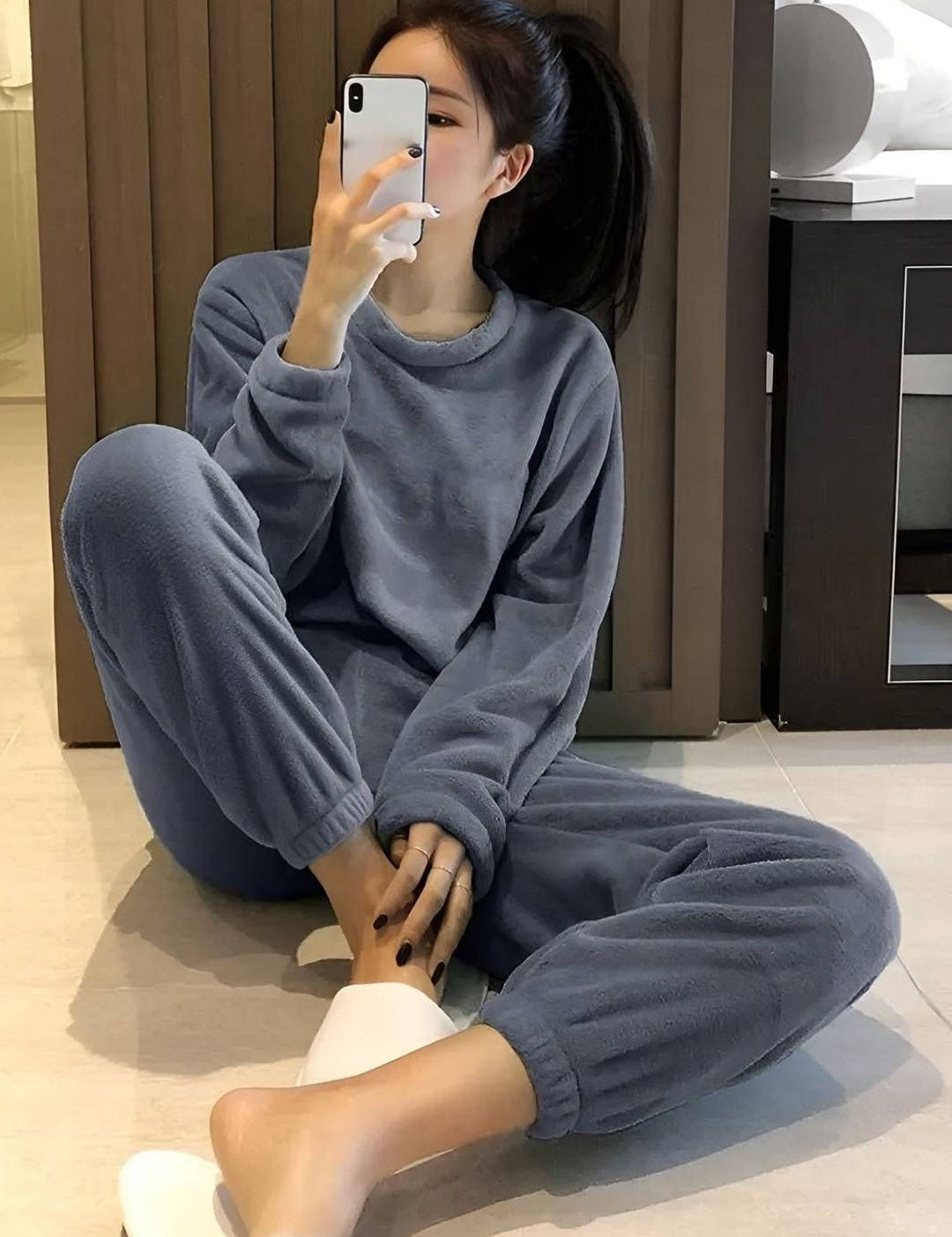 Kotty Round Neck Top With Pyjamas