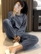 Kotty Round Neck Top With Pyjamas