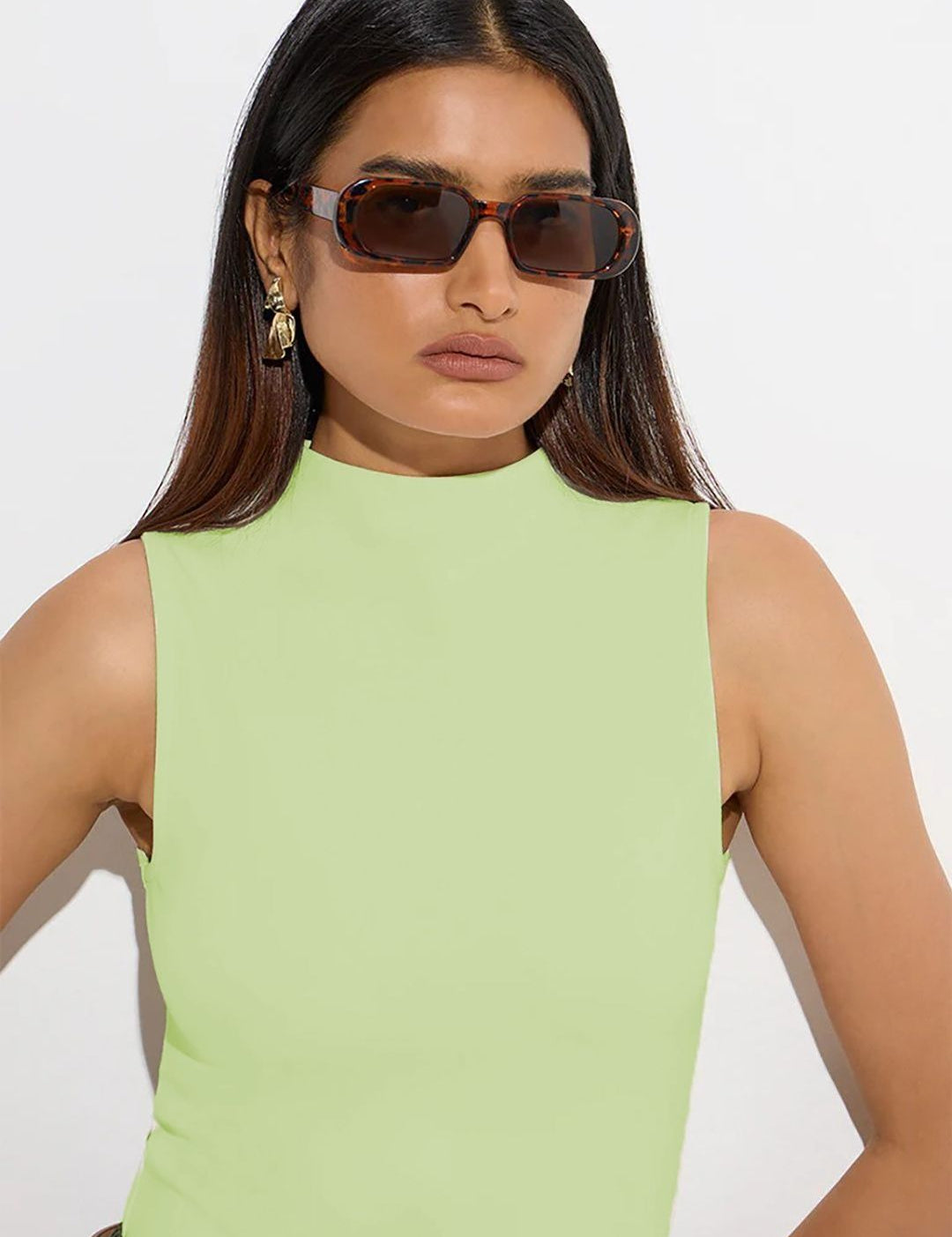 Kotty Women High Neck Sleeveless Top