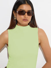 Kotty Women High Neck Sleeveless Top