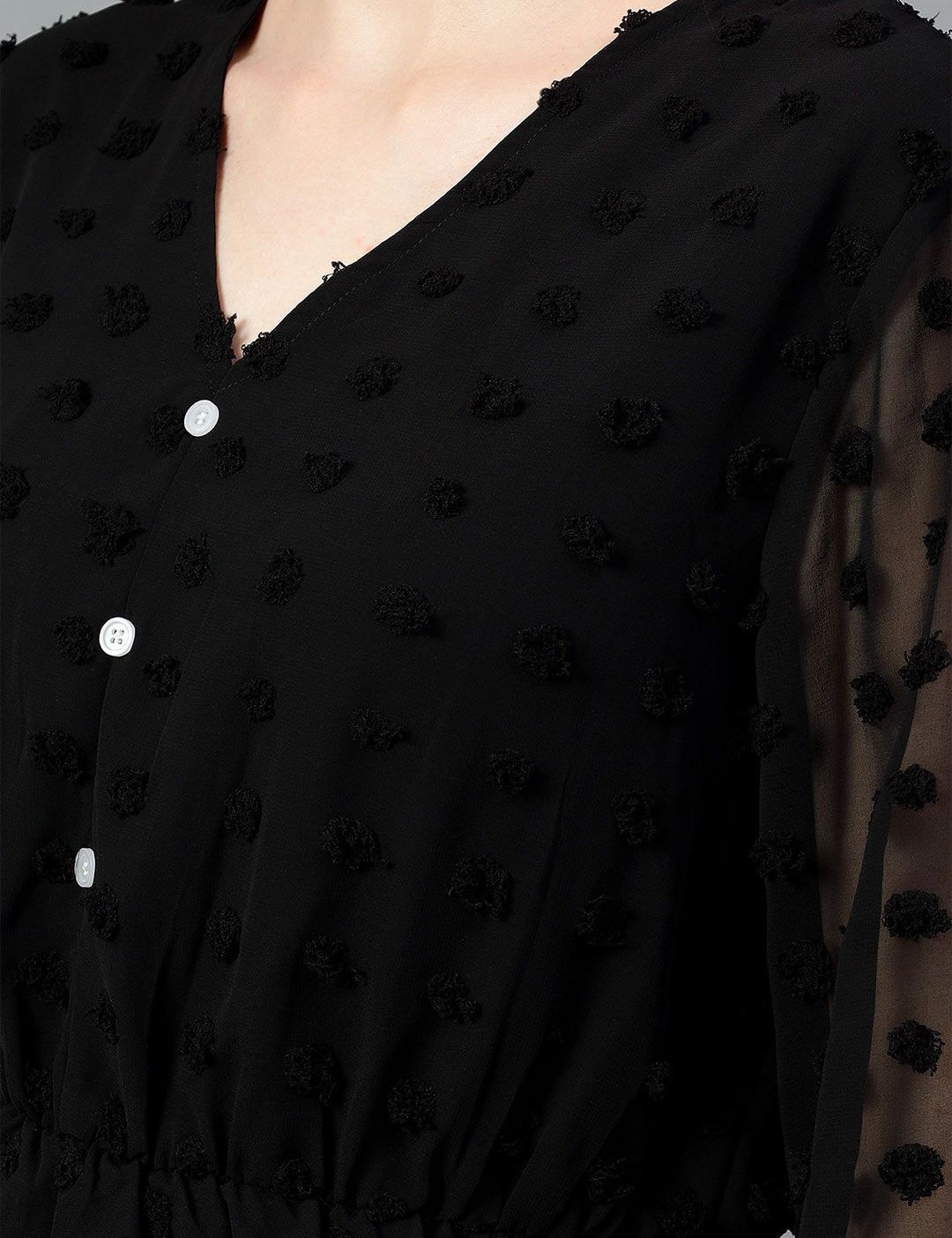 Kotty Women Solid V-Neck Top