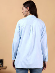 Kotty Women Spread Collar Long Sleeves Shirt