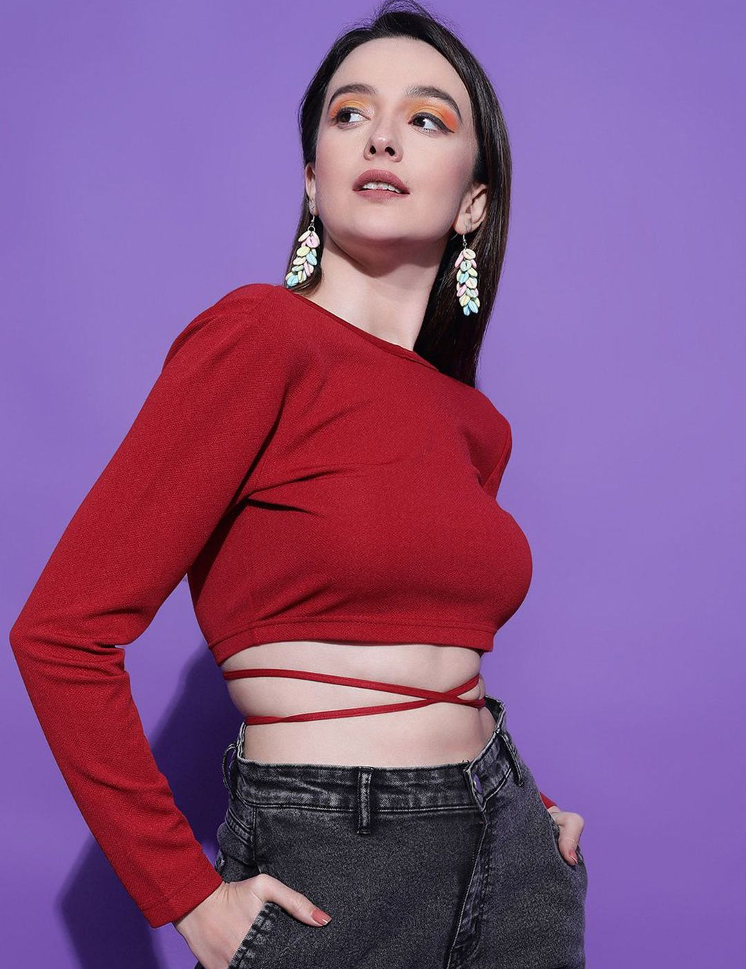 Kotty Women Solid Boat Neck Top