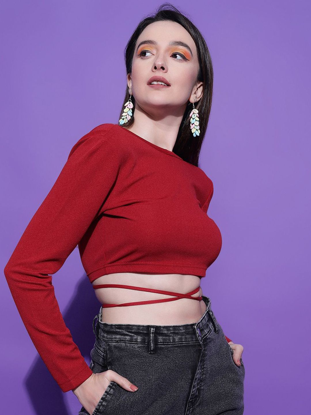 Kotty Women Solid Boat Neck Top